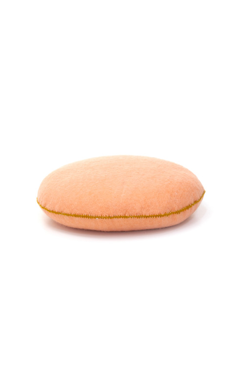 smarties blush cushion in felt and kapok