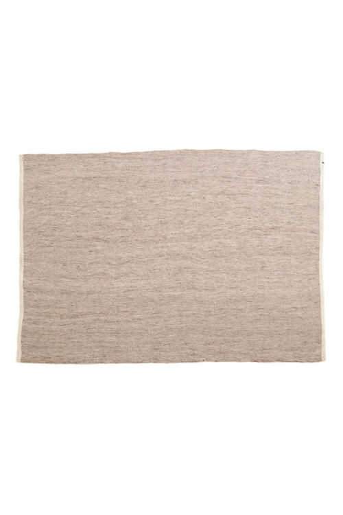 Tapis sima large naturel pierre clair en feutre