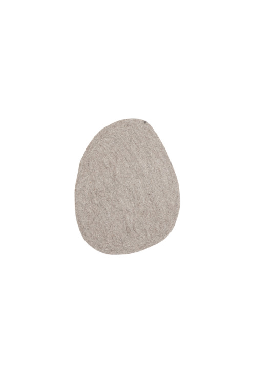 Wool felt carpet Pebble stone light S