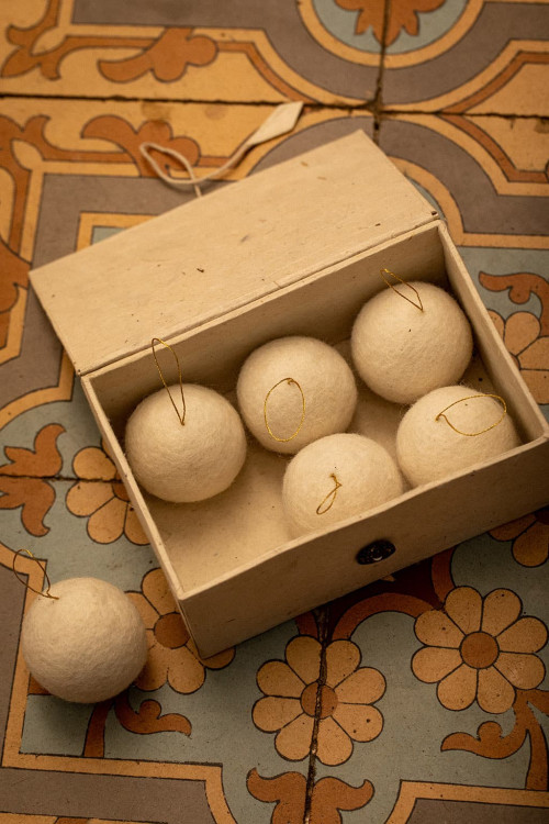 COFFRET DE 6 BOULES DE NOËL