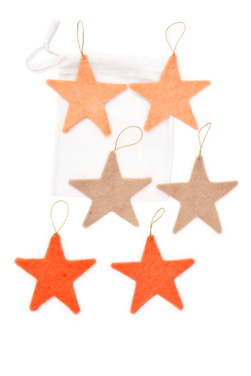 SET OF 6 HANGING STARS