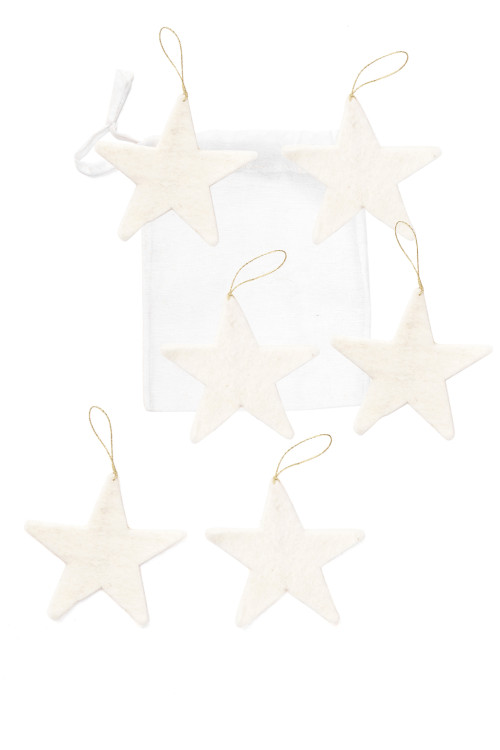 SET OF 6 HANGING STARS