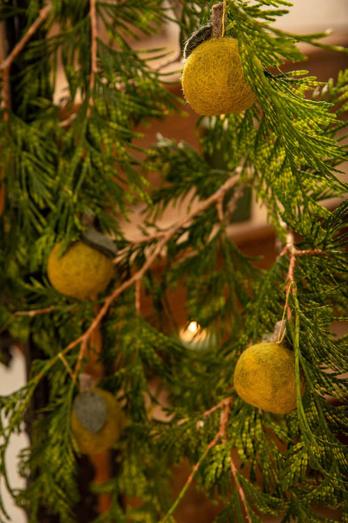 BOX OF 6 LITTLE HANGING APPLES