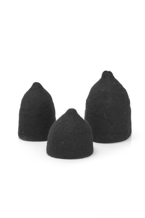 SET 3 CACHE-VASES CLOCHETTES - BLACK EDITION