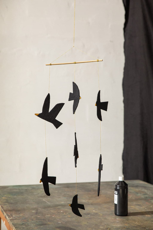 LITTLE BIRDY HANGING DECOR - BLACK EDITION