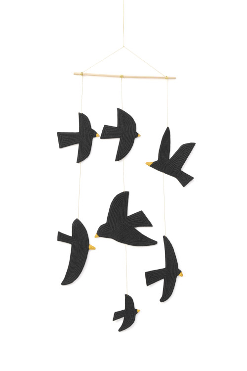 BIRDY HANGING DECOR - BLACK EDITION