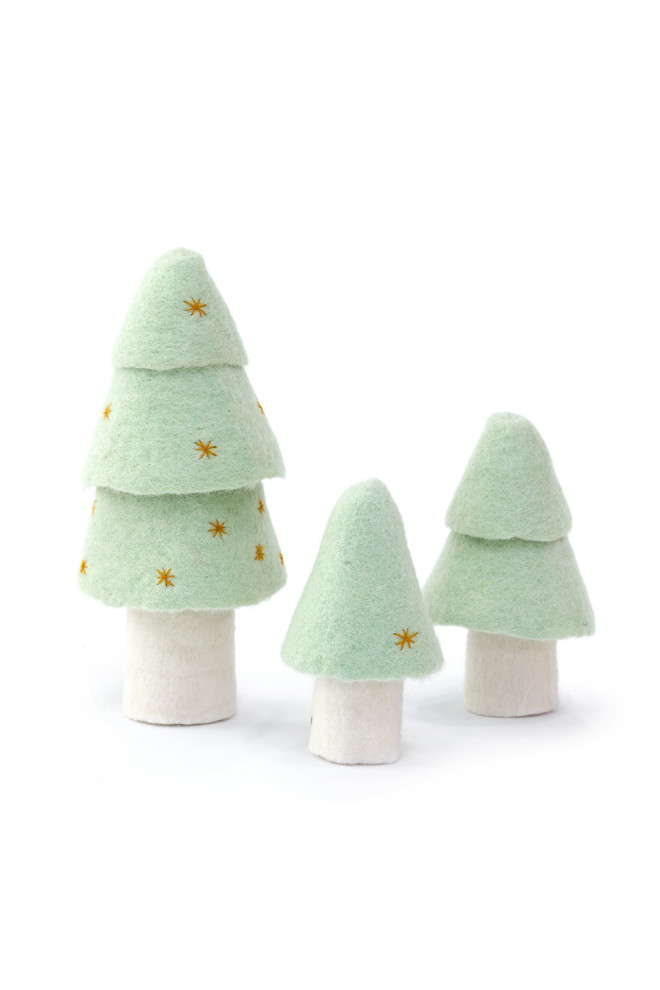 SET OF 3 CHRISTMAS TREE -...