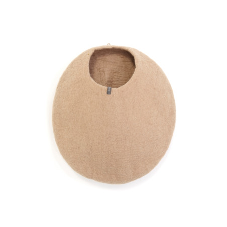 Big Cocoon basket in felt color nude