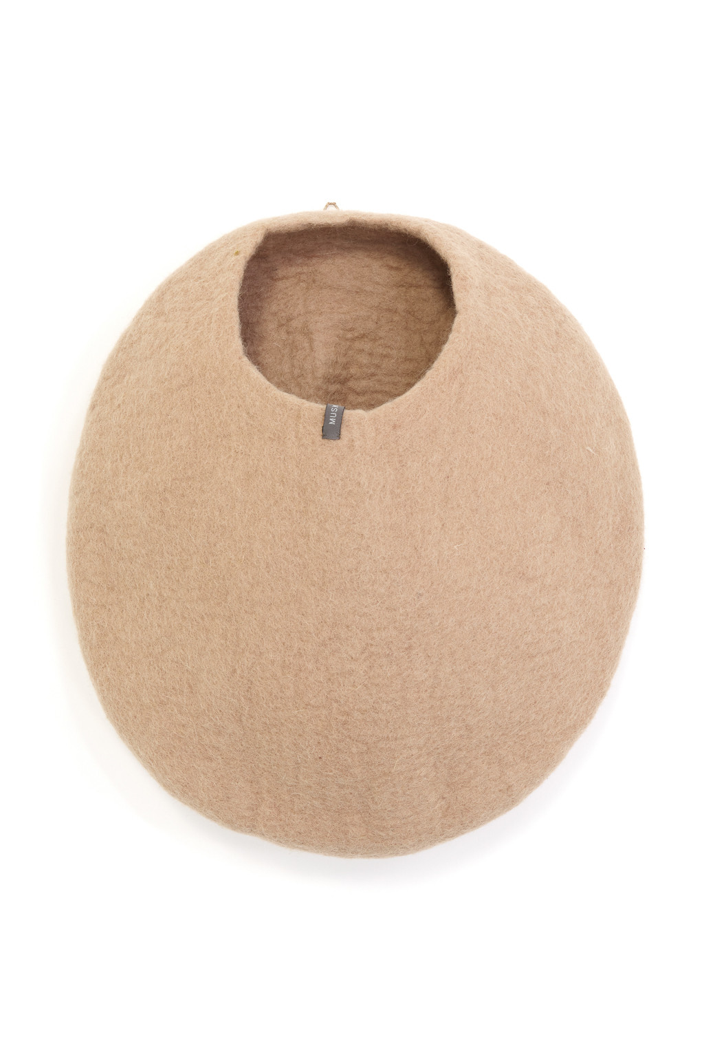 Big Cocoon basket in felt color nude