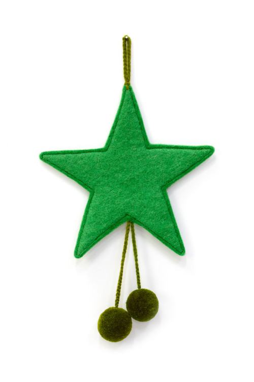 POMPOMS STAR HANGING