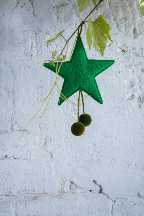 POMPOMS STAR HANGING