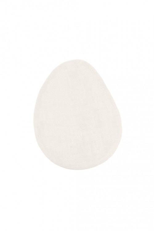 Natural Pebble wool felt rug M