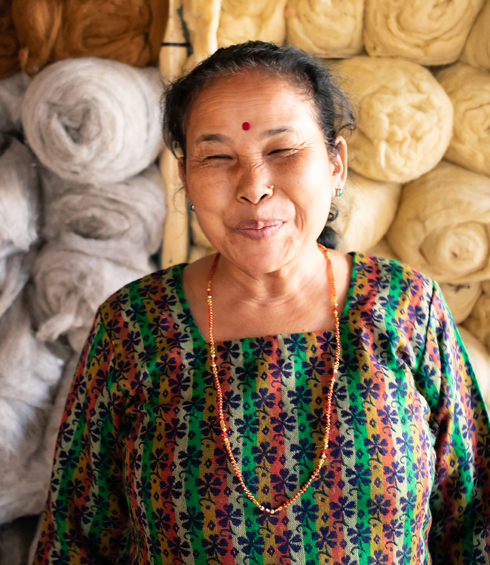 Portrait of a Nepalese craftswoman