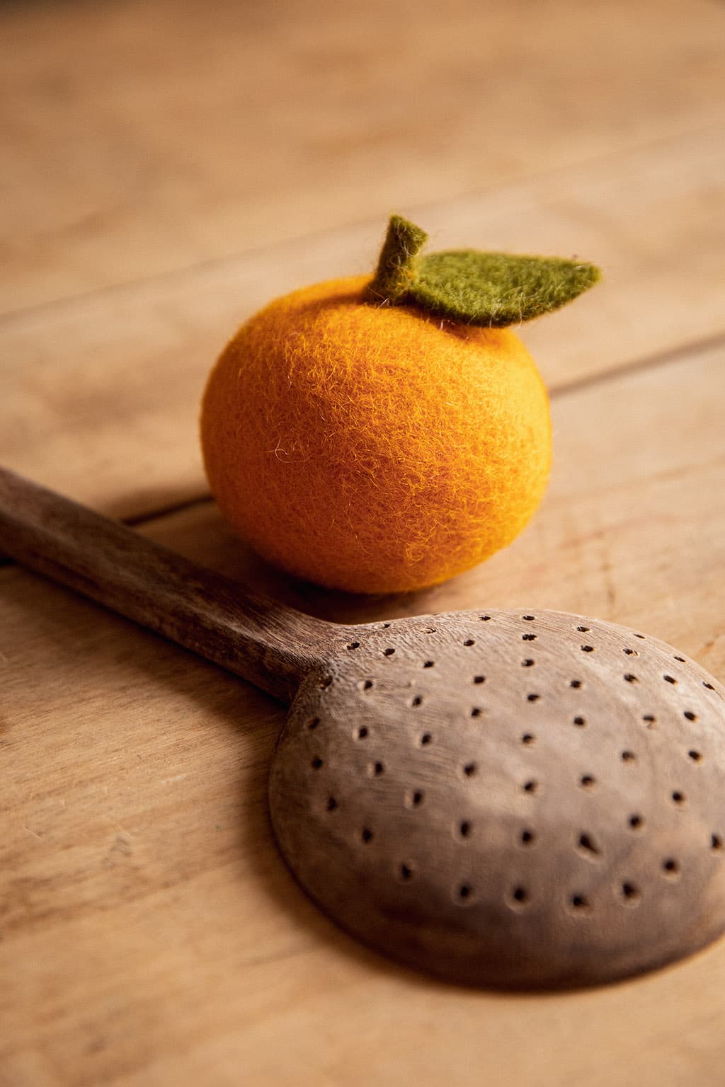 Decorative felt orange